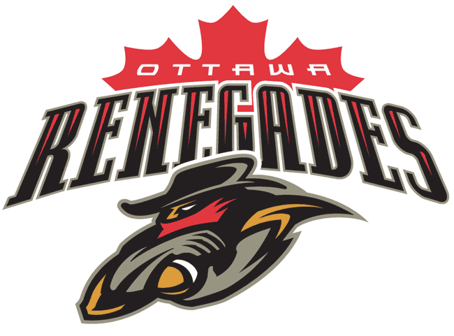 ottawa renegades 2002-2005 primary logo t shirt iron on transfers